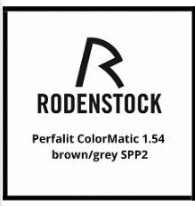 Линза очковая Rodenstock Perfalit ColorMatic 1.54  brown/grey SPP2
