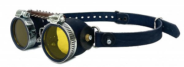 Солнцезащитные очки Стимпанк L blue-yellow Солнцезащитные очки Стимпанк L blue-yellow