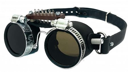 Солнцезащитные очки Стимпанк L black-brown