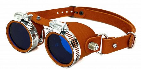 Солнцезащитные очки Стимпанк L orange-blue