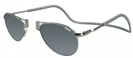 Солнцезащитные очки Clic aviatorXXL silver м/о