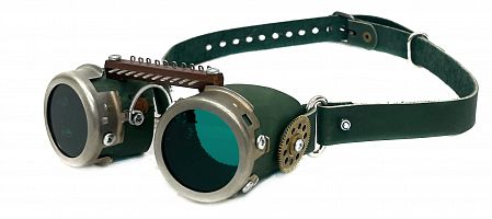 Соллнцезащитные очки Стимпанк S green-green